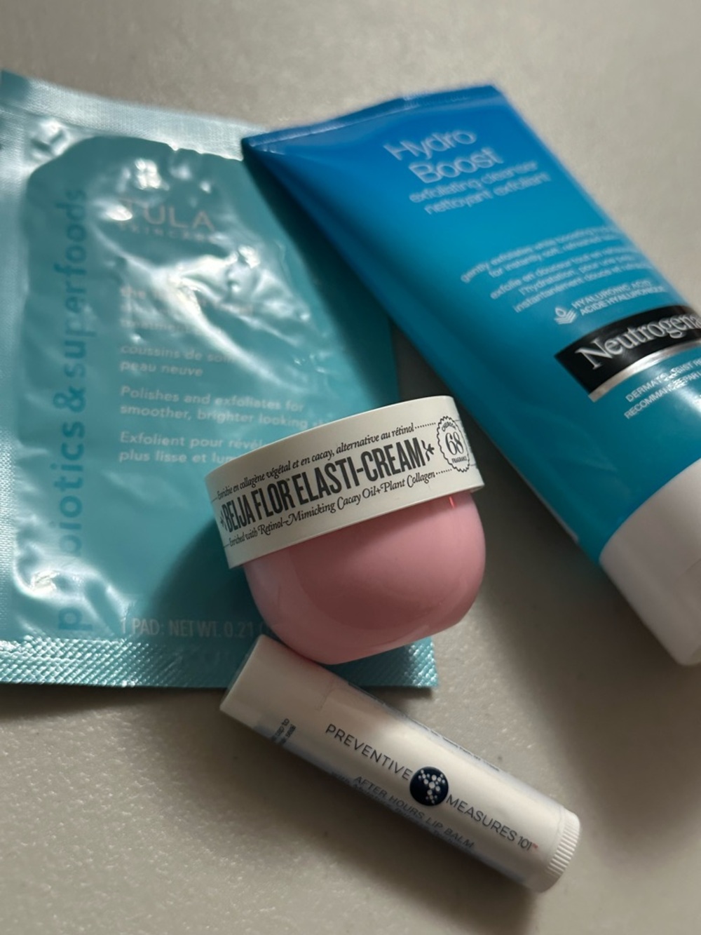 Skincare Essentials Bundle New - Sol de Janeiro, Tula, Neutrogena, Lip Balm
